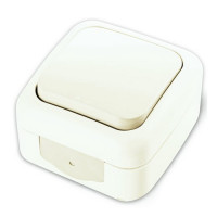 выключатель VI-KO Palmiye 1кл накл. IP54 бел 90555401