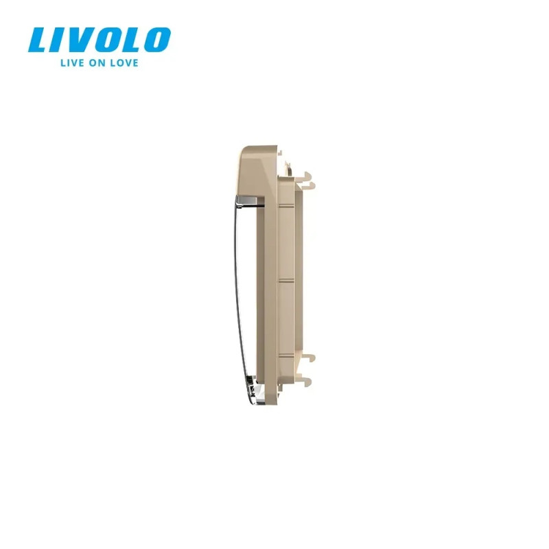 Крышка для розетки LIVOLO IP44 – защита от влаги и брызг, золота (VL-XW001-2A)