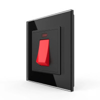Мастер выключатель 20 ампер LIVOLO черное матовое стекло