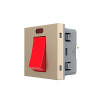 Мастер выключатель LIVOLO, золотой, 20А 230В, модуль без рамки (VL-FCMKV20A-2AP)