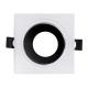 Точковий світильники врізний під лампу AZELYA-2 білий-чорний (015-048-0002-020)