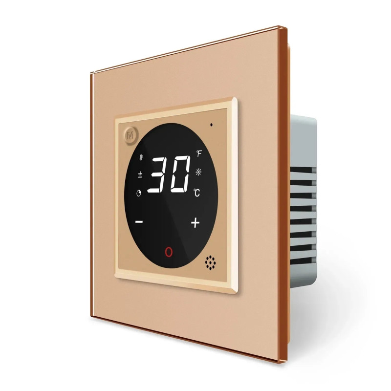 Комплект дистанционного управления котлом LIVOLO золотое стекло (VL-C7FCEZ-701Z-2AP)