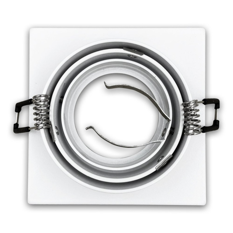 Светильник точечный BIOM SP-03S-W-AL врезной для лампы MR16 белый