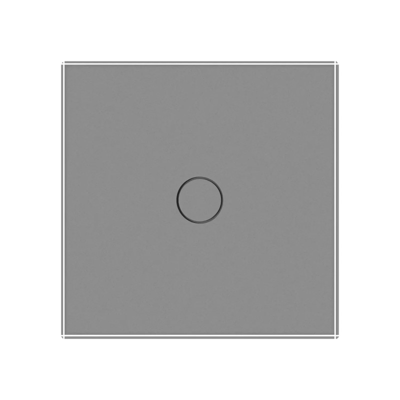 Комплект бездротовий сенсорний вимикач з реле LIVOLO сірий матове скло