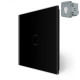 Комплект беспроводной сенсорный выключатель из реле Livolo черное стекло (VL-XR007-B/FC1Z2-2G)