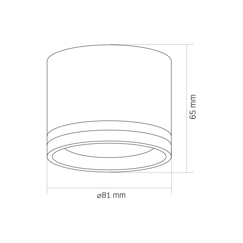 Светильник спот VIDEX под лампу GX53 накладной Белый (VL-SPF35A-W)