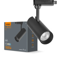 Светодиодный трековый светильник VIDEX 20W 4100K черный (VL-TR04-204B)