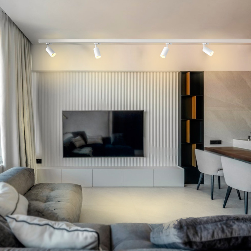 Светильник под лампу SPF06C GU10 трековый белый (VL-SPF06C-W)