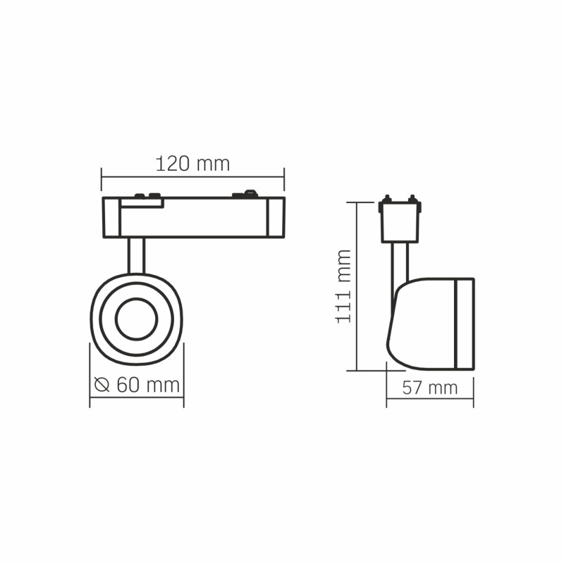 Светильник магнитный трековый VIDEX LA78B 18W 4000K 48V Black (VL-TRMS-LA78B)