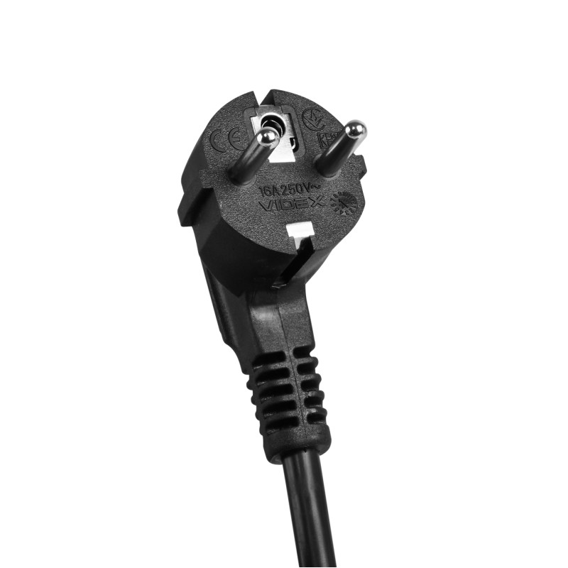 Удлинитель сетевой VIDEX ONCORD с/с 4п 3м с кнопкой черный (VF-PD43G-B)