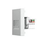 Интернет-розетка RJ-45 (8P8C Cat.6) LIVOLO, серая, модуль 0.5 поста, со шторкой (VL-FCCP-1IP)