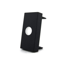 Кабельный вывод LIVOLO черный, модуль 22.5×45 мм, для скрытой проводки, модуль 0.5 поста (VL-FCM-