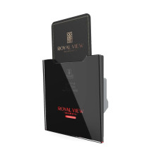 Картковий вимикач Livolo чорний скло (VL-FCKT-BP)