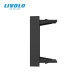 Заглушка для розетки LIVOLO, черная, модуль 22.5×45 мм, пост 0.5 (VL-FCMB-1BP)