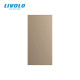 Заглушка для розетки LIVOLO, золотая, модуль 22.5×45 мм, пост 0.5 (VL-FCMB-1AP)