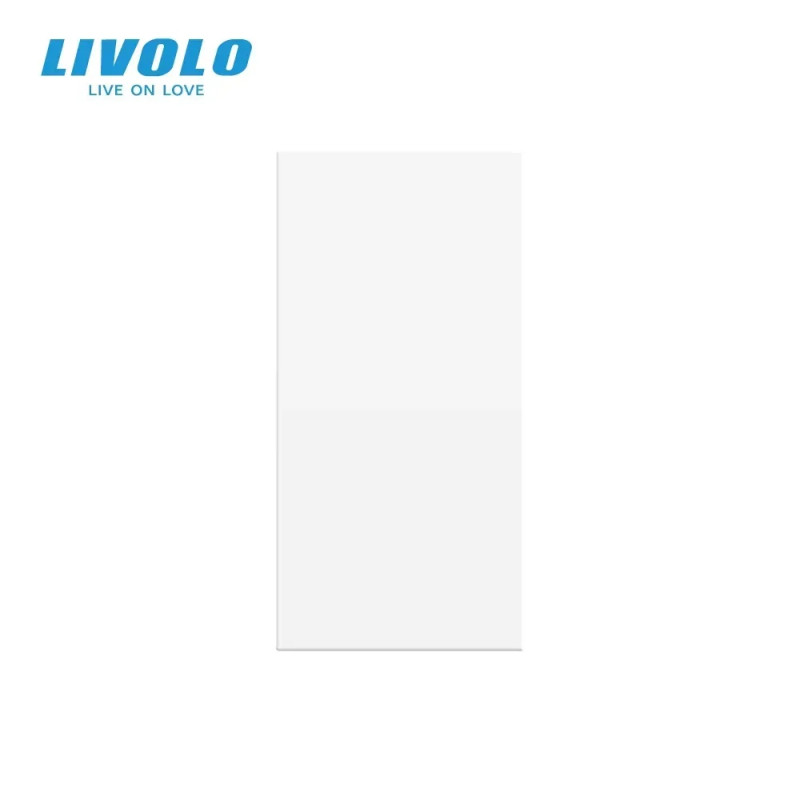 Заглушка для розетки LIVOLO, біла, модуль 22.5×45 мм, 0.5 поста (VL-FCMB-1WP)