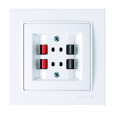 Розетка Nilson Thor белая аудио стерео (27111050)