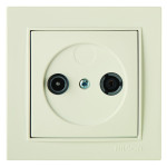 Розетка Nilson Thor кремовая 1-на TV-SAT проходная ( 27121036 )