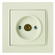 Розетка Nilson Thor кремовая TV проходная ( 27121028 )