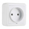 Розетка Nilson Unique белая 1-я без заземления ( 28111015 )
