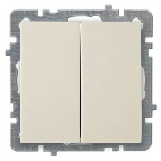 Выключатель Nilson Touran крем 2кл без рамки 24120403