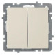 Выключатель Nilson Touran крем 2кл без рамки 24120403