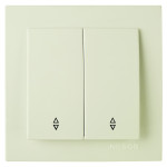 Выключатель Nilson Touran кремовый 2кл проходной ( 24121009 )