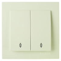 Выключатель Nilson Touran кремовый 2кл проходной ( 24121009 )