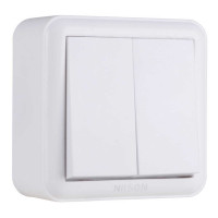 Выключатель Nilson Unique белый 2кл (28111003)