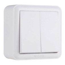 Выключатель Nilson Unique белый 2кл (28111003)