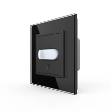 Датчик присутствия и движения с автоматическим и ручным управлением Livolo черное стекло (VL-C7FCU-2BP)