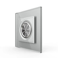 Часы механические Livolo серое стекло (VL-C7FCCL-2IP)