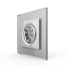 Годинник механічний Livolo сірий скло (VL-C7FCCL-2IP)