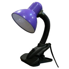 Настольная лампа Lemanso 20W E27 LMN095 фиолетовая прищепка