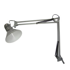 Настольная лампа на стубцине Lemanso (60W) 20Вт, для лед ламп E27 LMN093 серая