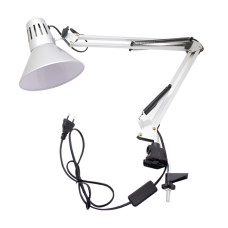 Настольная лампа на стубцине Lemanso (60W) 20Вт, для лед ламп E27 LMN093 серебро