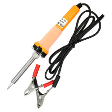 Паяльник 40W 12V автомобильный с крокодилами ZD200NDJ 40W