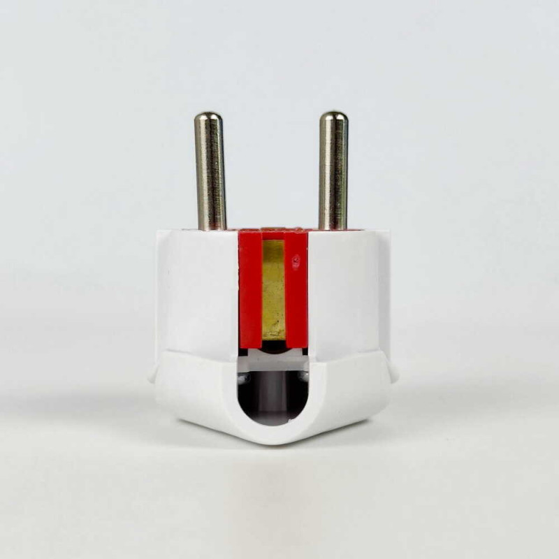 Вилка штепсельная EL-BI угловая с заземлением ( 505-001301-820 )