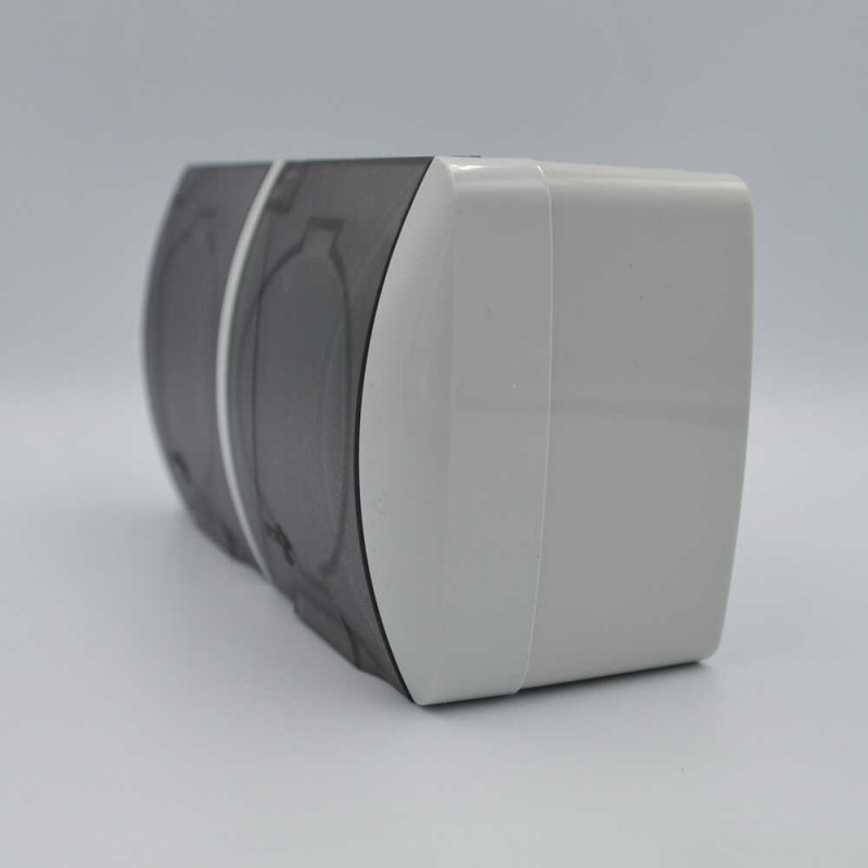 Розетка El-BI Alsu двомісна б/з накладна біла IP20 (504-010200-908)