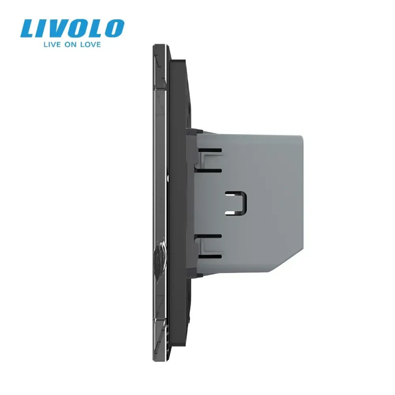 Выключатель сценариев Livolo черный (VL-C703Z1-2BG)