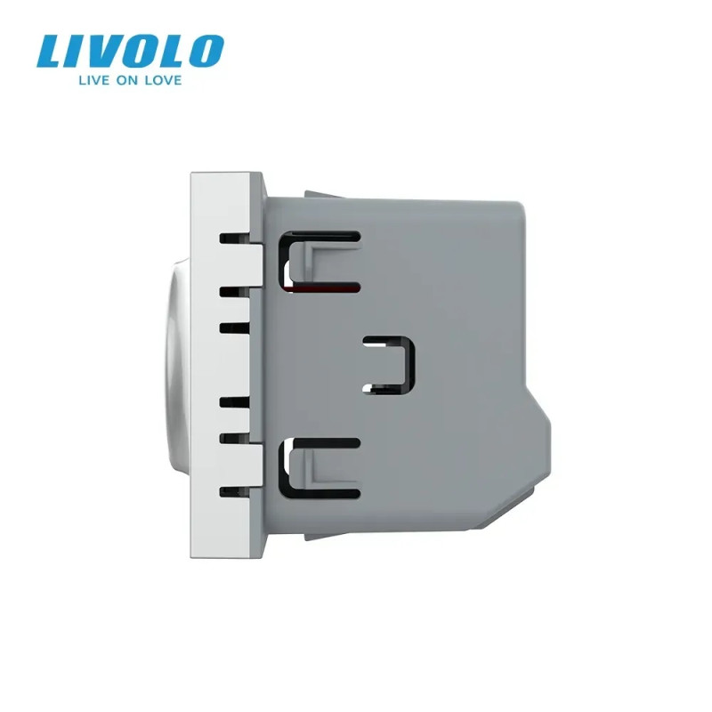 Безконтактний сенсорний вимикач LIVOLO Sense, сірий, 5А 230В, з нейтраллю, дальність спрацювання до 