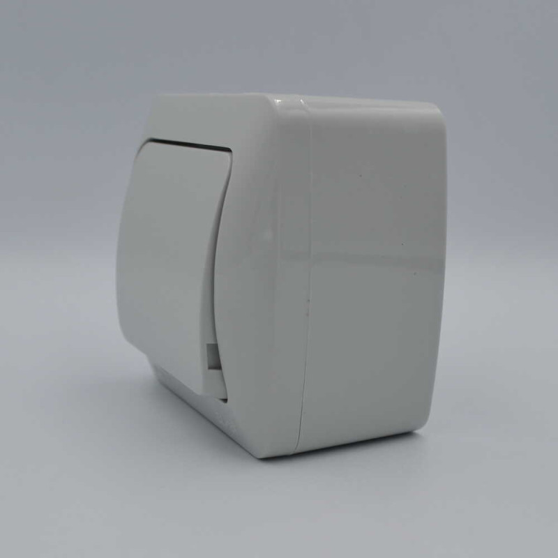 Выключатель El-BI EVA одноклавишный накладной серый (554-011500-200)