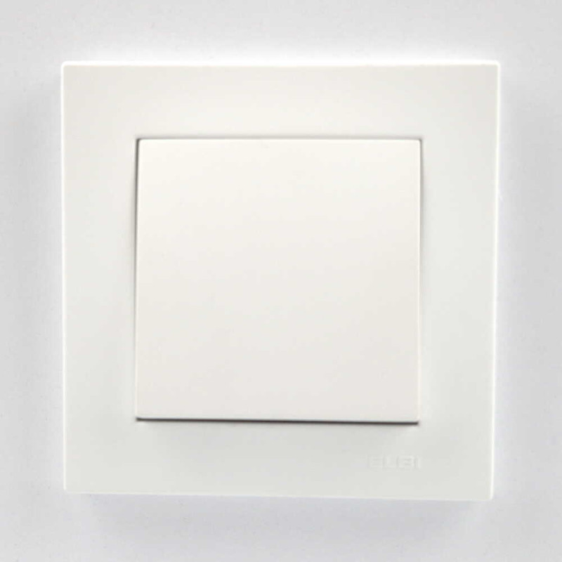 Вимикач одноклавішний ELBI VEGA білий матовий (510-016200-200)