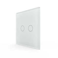 Бездротовий розумний сенсорний вимикач 2 сенсори LIVOLO білий матове скло