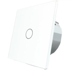 Бесконтактный выключатель 1 сенсор Livolo белое стекло (VL-C701-PRO-11)