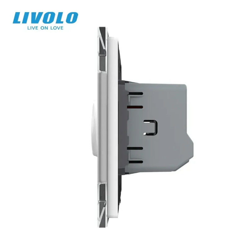 Беспроводной выключатель 1 сенсор Livolo белый Sense (VL-C7FCU1-2WP)