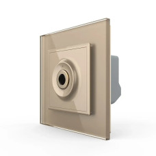 Бездротиковий вимикач 1 сенсор Livolo золотий Sense (VL-C7FCU1-2AP)