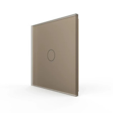 Бездротовий розумний сенсорний вимикач 1 сенсор LIVOLO золотий матове скло