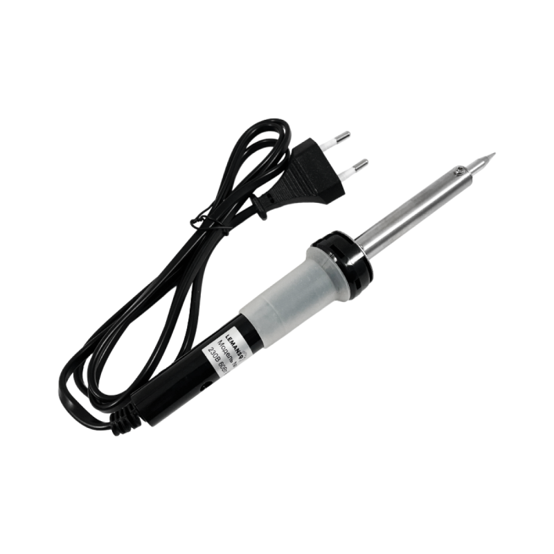 Паяльник електричний 60W Lemanso ручка чорно-біла LM9124