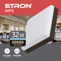 Светодиодный светильник ETRON 1-EMP-783 NPS 32W 5000К квадратный black